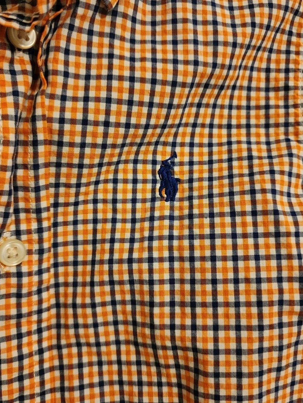 Ralph Lauren Boys 2T Blue Plaid Long Sleeve Button Down